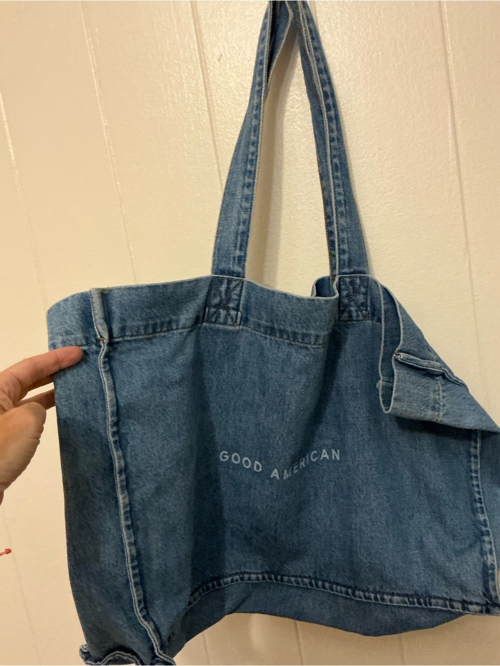 Rare Good American Limited Edition Indigo Large Blue Denim Tote Bag Handbag